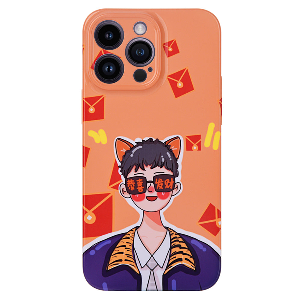 Til iPhone 14 Pro Max Cartoon Pattern Back Protector Case Anti-ridse Mobiltelefoncover Til iPhone 14 Pro Max Cartoon Pattern Back Protector Case Anti-ridse Mobiltelefoncover